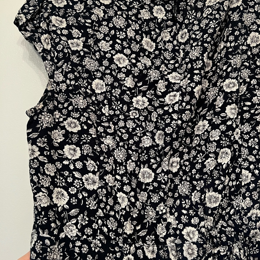 J. Crew Dark Blue and White Floral Mini Dress - Picture 7 of 7